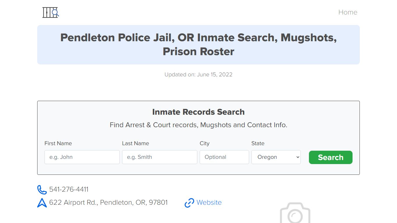 Pendleton Police Jail, OR Inmate Search, Mugshots, Prison ...